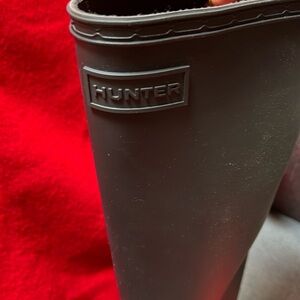 HUNTER. Brand New. Original Refined. Matte Black. Tall Rain Boots. Women. SZ:7.